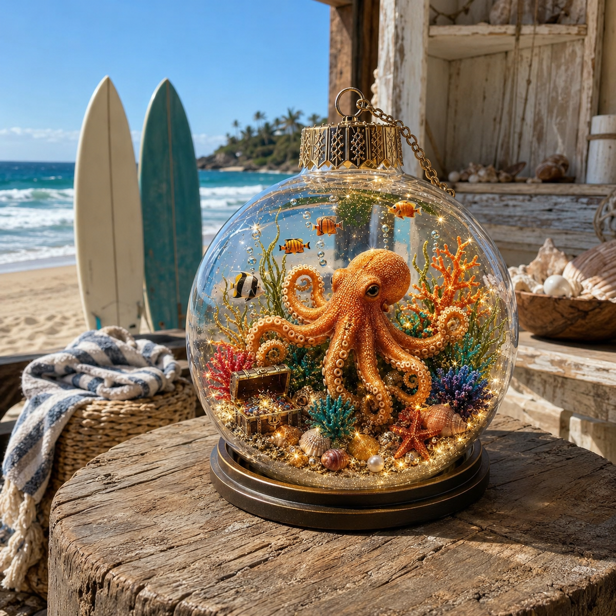 🌊✨ Bring the Ocean’s Glow Home – Magical Light-Up Sea Life Ornament
