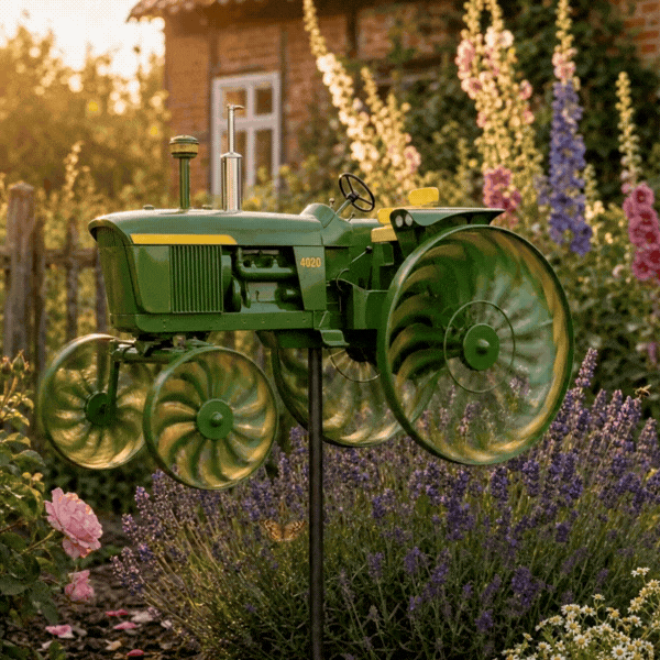 🚜Earl's Handmade Tractor Wind Spinner