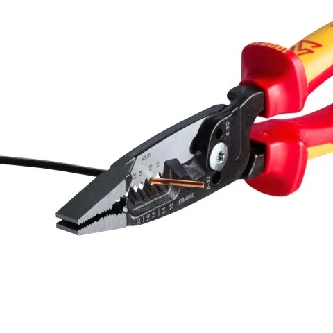 ⚡ Multi-Function Wire Stripping Pliers – 1000V Insulated Electrical Tool