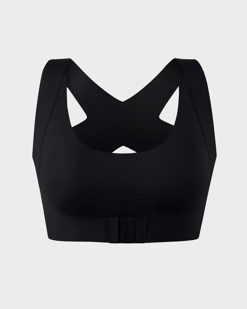 👙 Front Closure Cross-Back Wireless Posture Bra – Ultra Push-Up, All-Day Comfort & Natural Lift for a Slimmer, Taller Silhouette 💖
