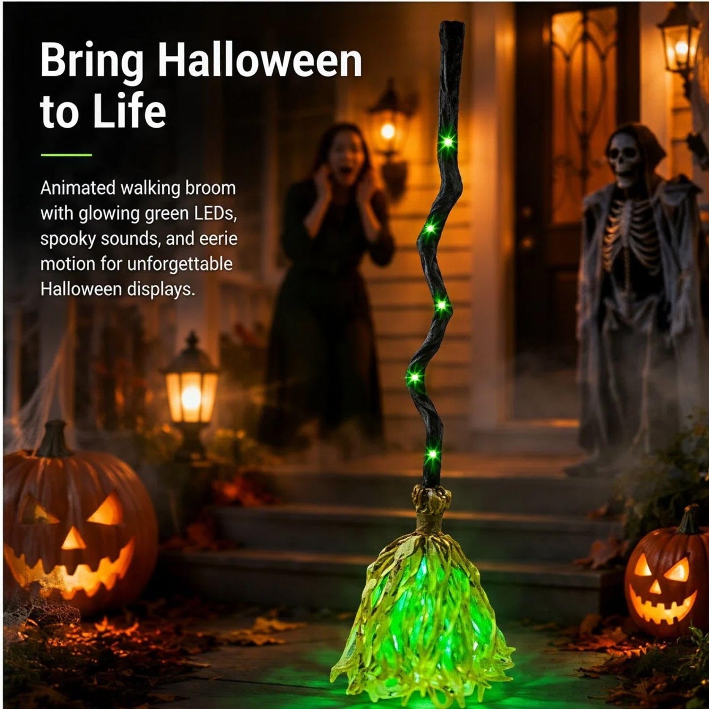 The Halloween Toy That Makes Kids Scream With Excitement! 🧹🎃 A Magical Witch Broom That Moves, Glows & Brings Their Imagination To Life