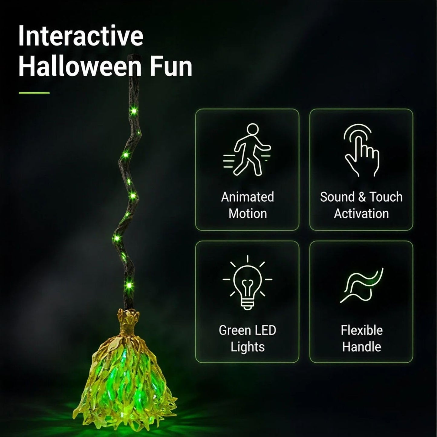 The Halloween Toy That Makes Kids Scream With Excitement! 🧹🎃 A Magical Witch Broom That Moves, Glows & Brings Their Imagination To Life