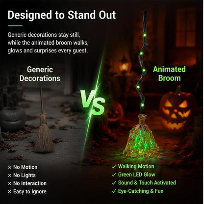 The Halloween Toy That Makes Kids Scream With Excitement! 🧹🎃 A Magical Witch Broom That Moves, Glows & Brings Their Imagination To Life