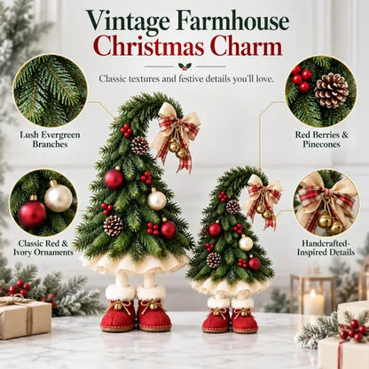 Whimsical Christmas Elf Tree Topper with Red Boots – Bring Holiday Magic Home