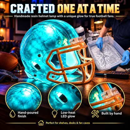 Handcrafted Football Helmet LED Lamp – 32 Team Styles