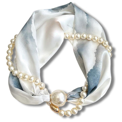 Pearl Scarf Necklace – Elegance in Every Detail