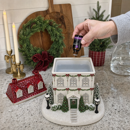 🎄 Light-Up Christmas House Diffuser – Cozy Mist, Warm Glow & Holiday Magic ✨🏠