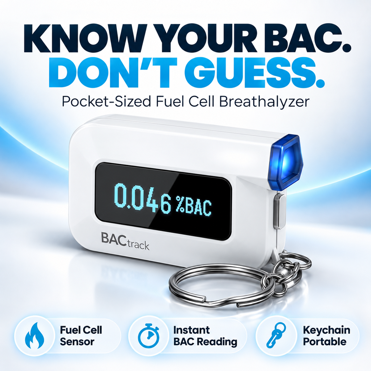 🚗 Pocket BAC Breathalyzer – Professional-Grade Alcohol Tester with App & ZeroLine Tracking