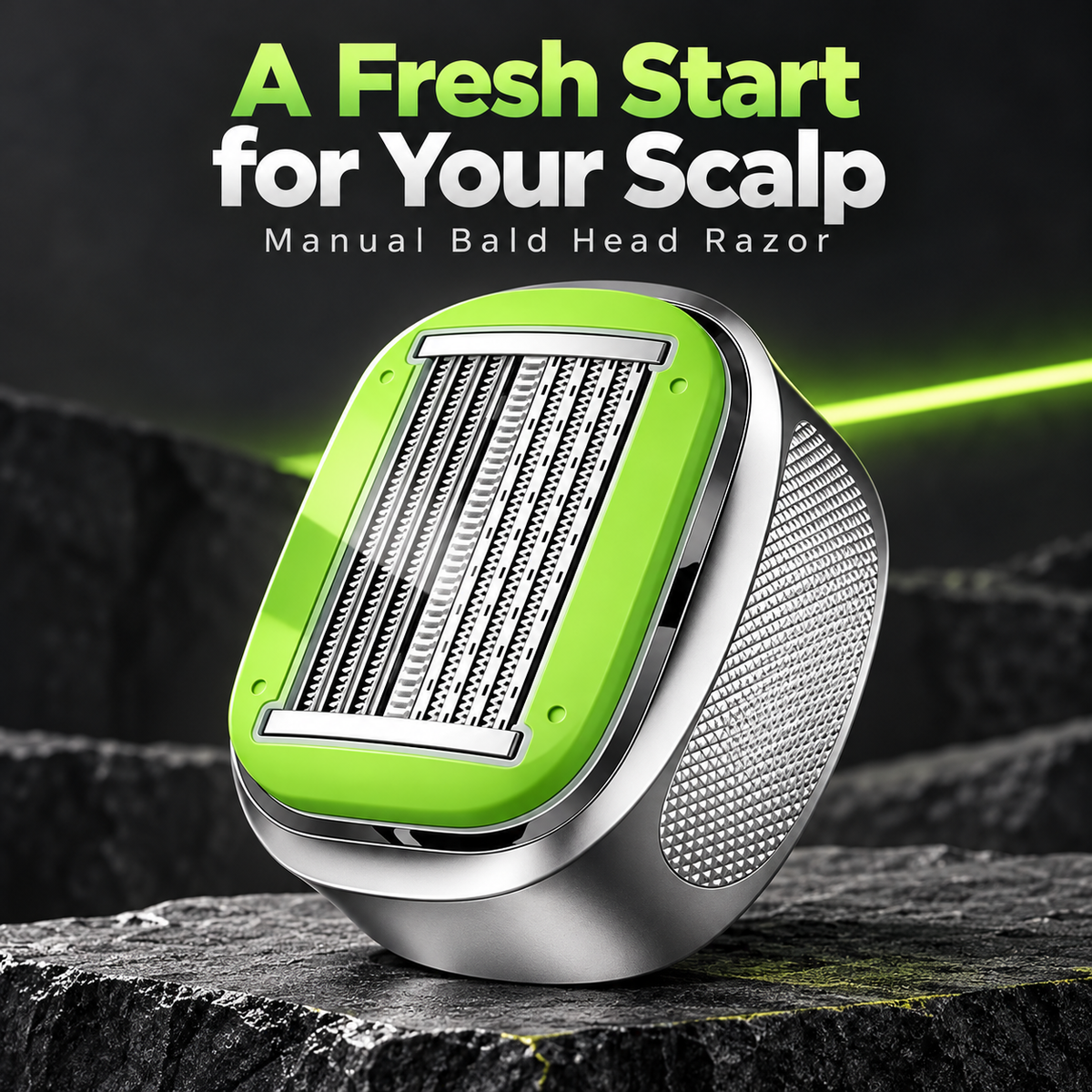 🪒 Men’s Manual Bald Head Razor – Smooth, Easy Shaving for Adults ✨