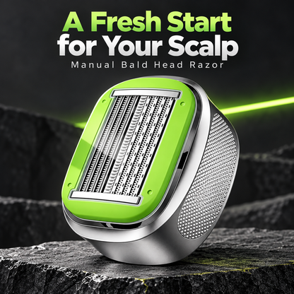 🪒 Men’s Manual Bald Head Razor – Smooth, Easy Shaving for Adults ✨