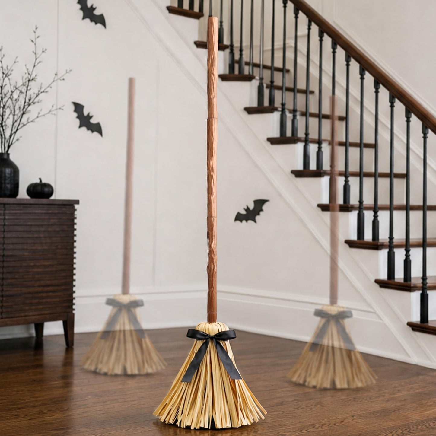 🧹 This Halloween, Make Your Broom ACTUALLY Fly! 🎃 | 49" Animated Floating Witch Broom 👻