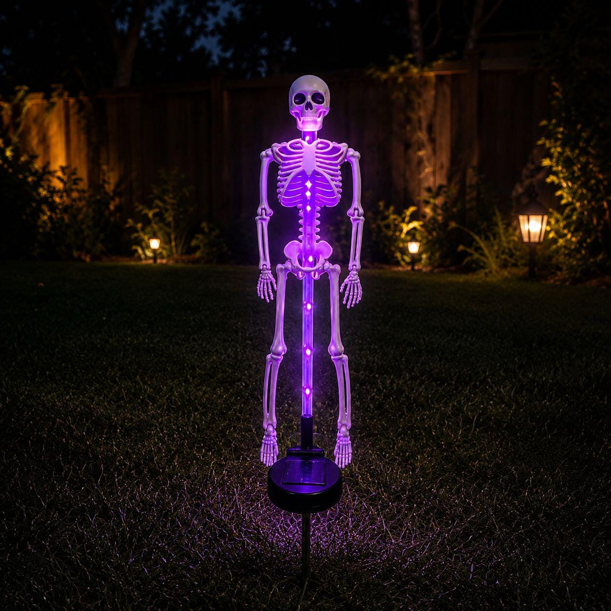 Turn Your Yard Into A Spooky Halloween Scene After Dark 🎃