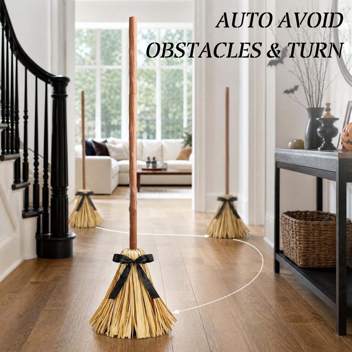 🧹 This Halloween, Make Your Broom ACTUALLY Fly! 🎃 | 49" Animated Floating Witch Broom 👻