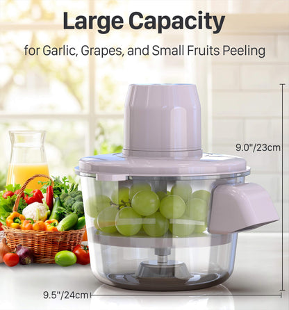 Stop Wasting Time Peeling Tiny Fruits & Garlic — Let This Smart Kitchen Helper Do The Hard Work For You! 🍇✨