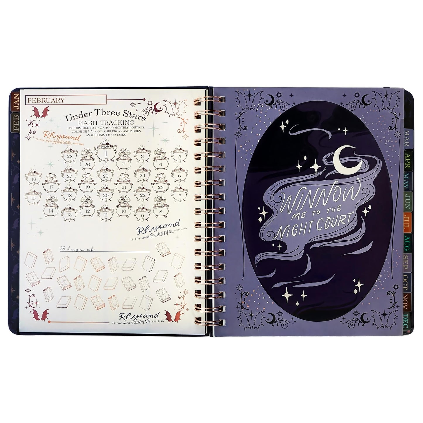 ConQuest A Court of Thorns and Roses Velaris 2027 Weekly Monthly Planner