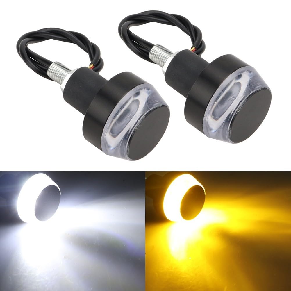 Motorcycle Handlebar LED Turn Signal Lights – High-Brightness 12V Universal Fit