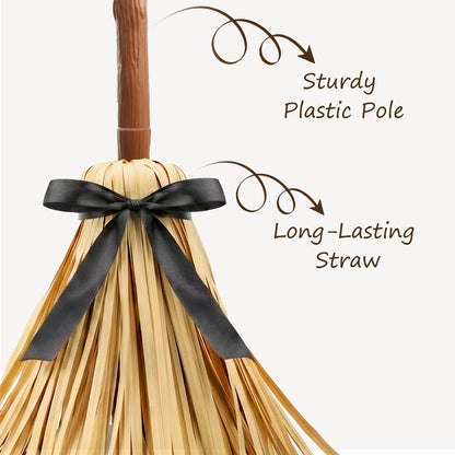 🧹 This Halloween, Make Your Broom ACTUALLY Fly! 🎃 | 49" Animated Floating Witch Broom 👻