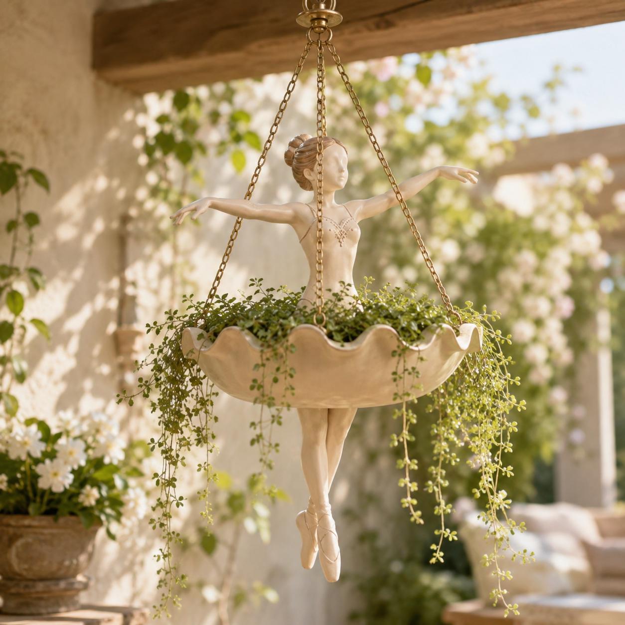 🩰 Turn Your Garden Into A Magical Flower Paradise ✨ Hanging Ballerina Planter