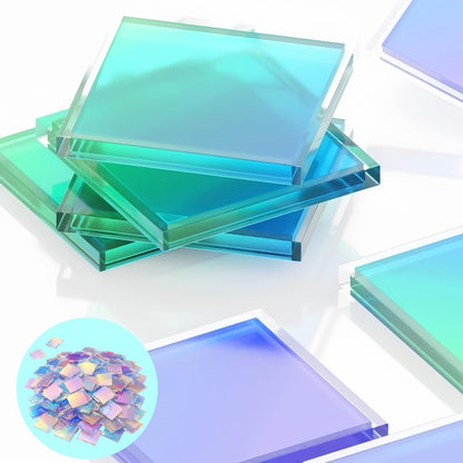 Holographic Acrylic Cubes – Dynamic Rainbow Light & Shadow
