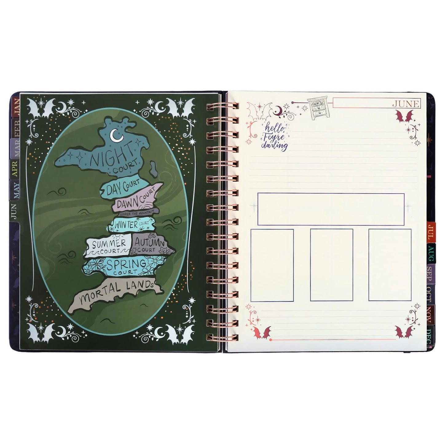 ConQuest A Court of Thorns and Roses Velaris 2027 Weekly Monthly Planner