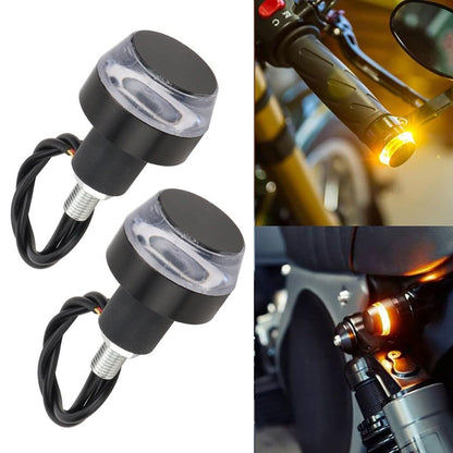 Motorcycle Handlebar LED Turn Signal Lights – High-Brightness 12V Universal Fit