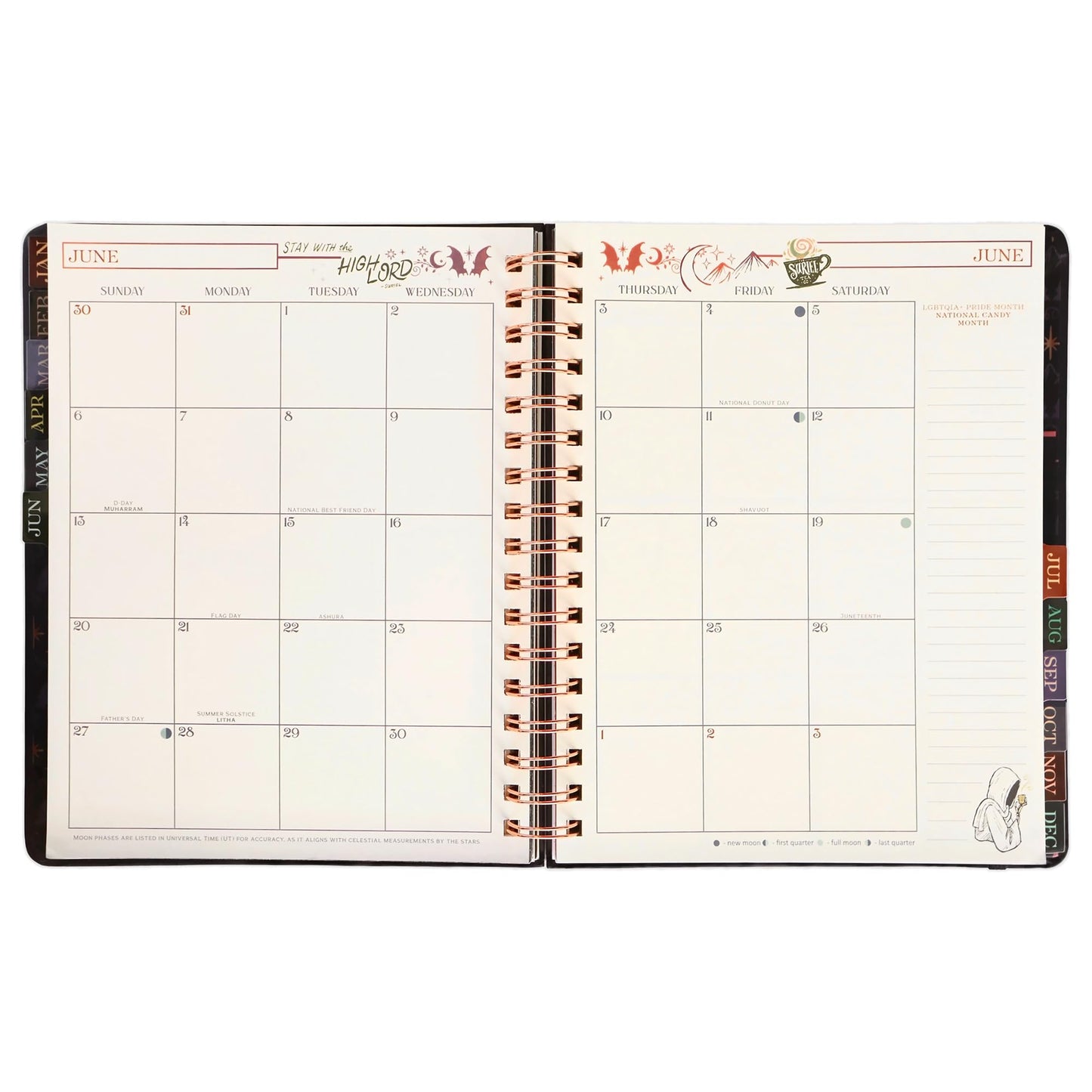 ConQuest A Court of Thorns and Roses Velaris 2027 Weekly Monthly Planner