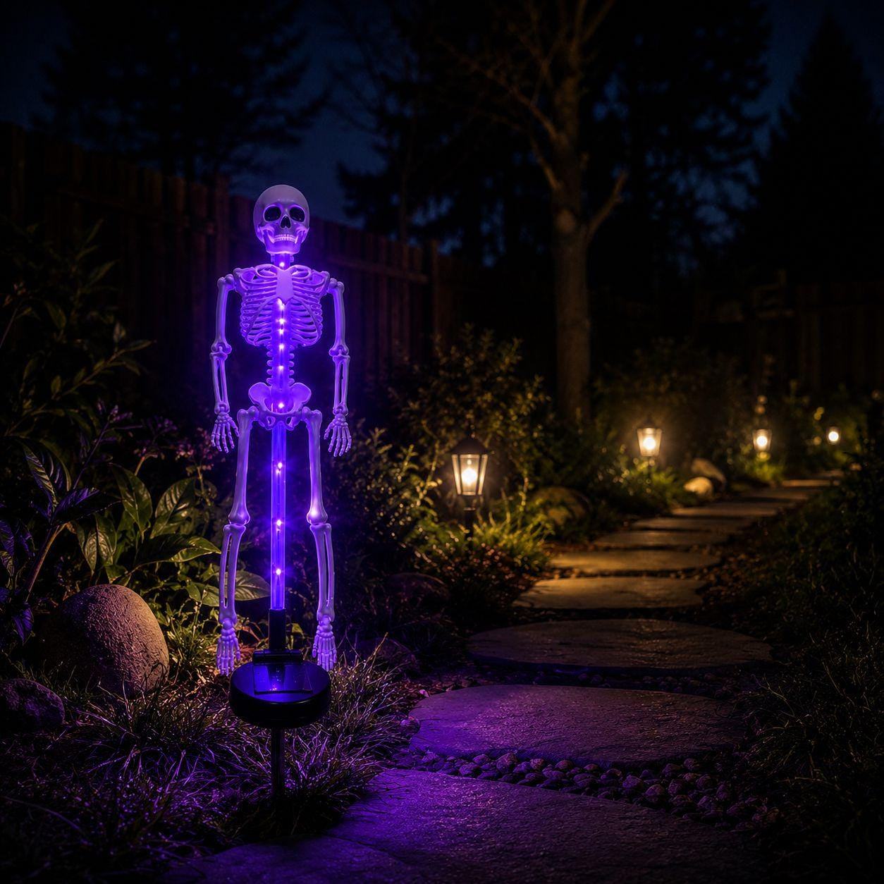Turn Your Yard Into A Spooky Halloween Scene After Dark 🎃