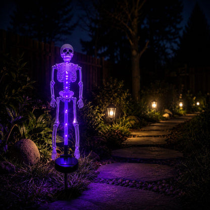 Turn Your Yard Into A Spooky Halloween Scene After Dark 🎃