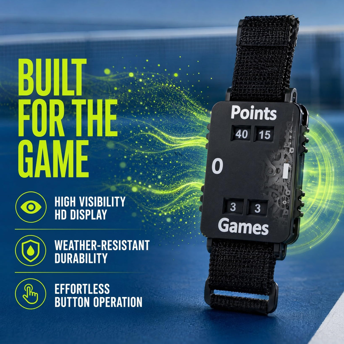 🎾 Wearable Tennis & Pickleball Score Tracker Wristband for Points and Games