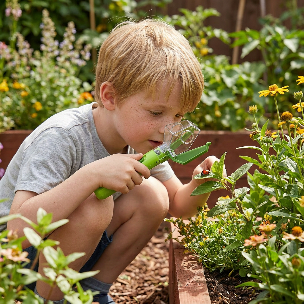 Kids Bug Catcher with 6X Magnifier – Insect Observation Tool for Outdoor Exploration