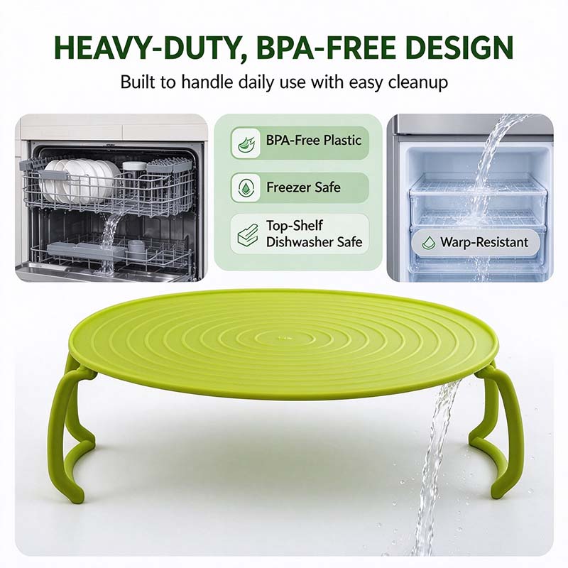 ⏰ Limited-Time Offer – 4-in-1 Multifunctional Microwave Tray (Splash Guard, Carrying Tray, and Stacking Rack) 🍲