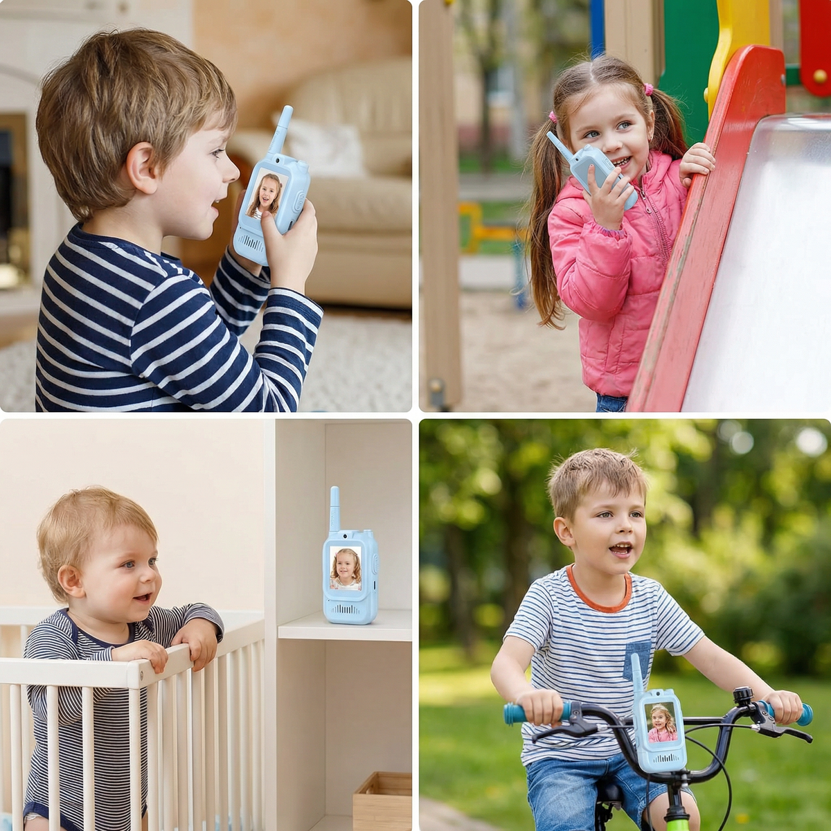 Kids Video Walkie Talkie Set (2-Pack) – Intercom with Camera & Screen