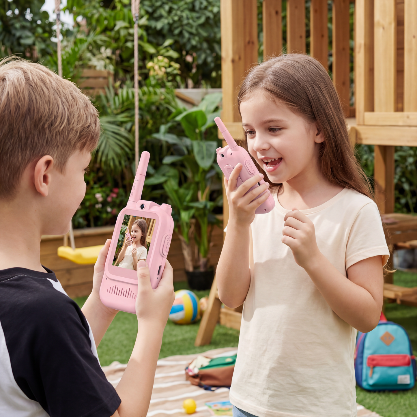 Kids Video Walkie Talkie Set (2-Pack) – Intercom with Camera & Screen