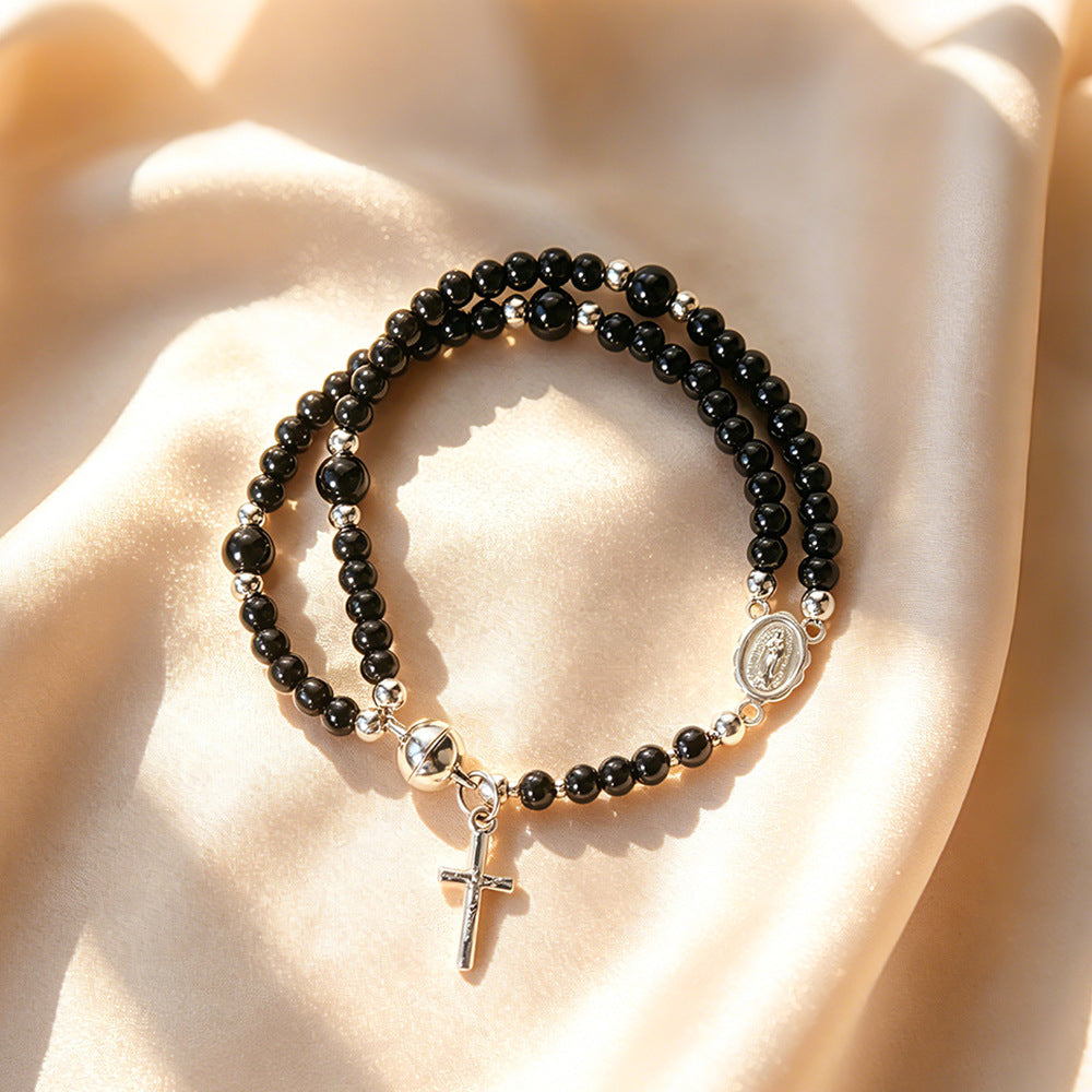 ✨Wear Your Faith Every Day ✝️🙏FaithLine Silver Rosary bracelets📿
