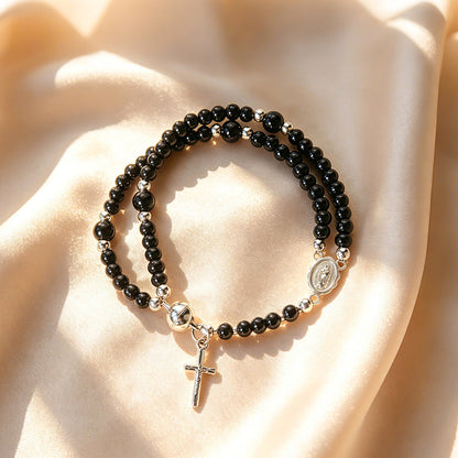✨Wear Your Faith Every Day ✝️🙏FaithLine Silver Rosary bracelets📿