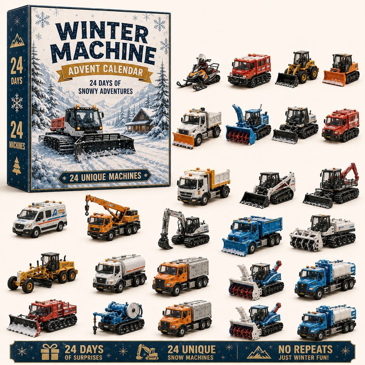 Build the Fleet Collection 24-Day Vehicle Advent Calendar Series | ✨A New Adventure Every Morning