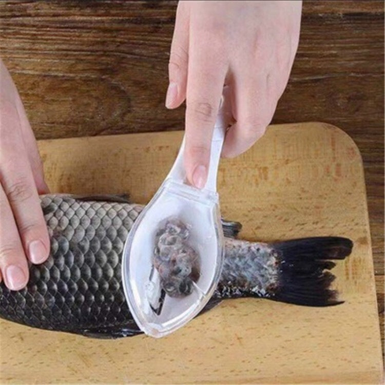 🐟 Mess-Free Fish Scale Scraper – Faster & Easier Cleaning, No Flying Scales ✨