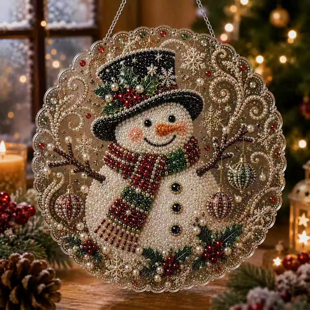 🔥Last Day 49% OFF-🎄Christmas Diamond Art Hanging Ornament Kit