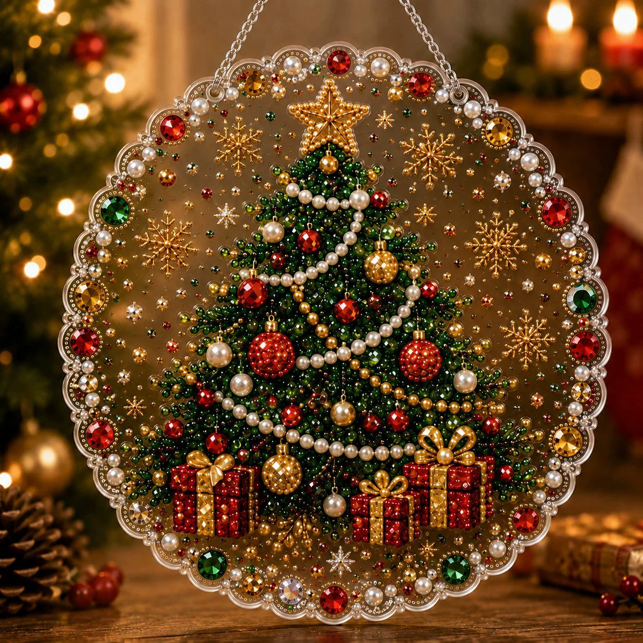 🔥Last Day 49% OFF-🎄Christmas Diamond Art Hanging Ornament Kit