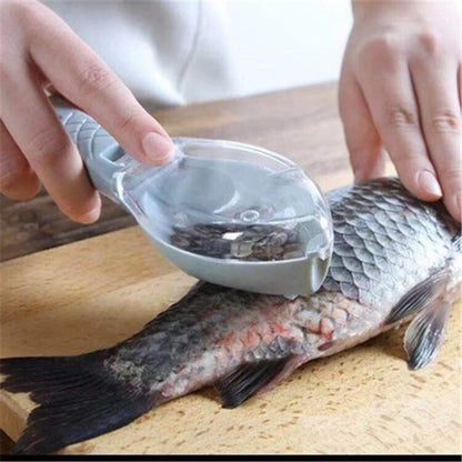 🐟 Mess-Free Fish Scale Scraper – Faster & Easier Cleaning, No Flying Scales ✨