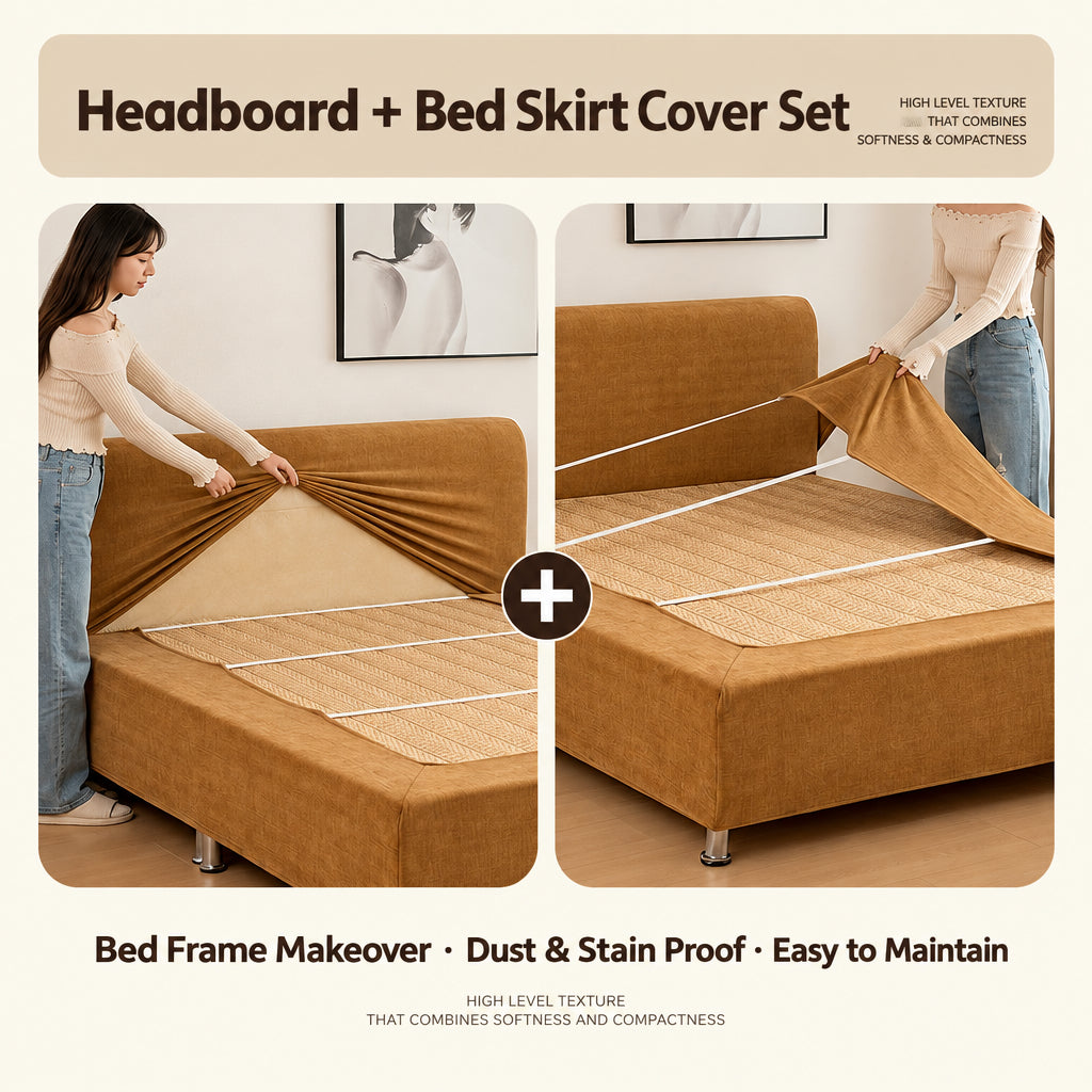 The Art of a Beautiful Bedroom — Premium Stretch-Fit Bed Frame Cover