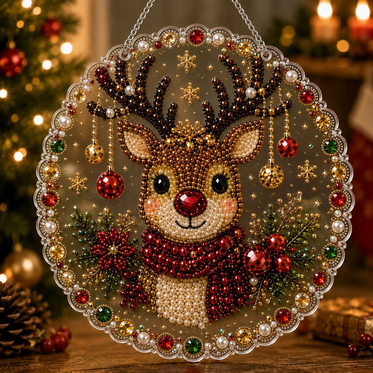 🔥Last Day 49% OFF-🎄Christmas Diamond Art Hanging Ornament Kit