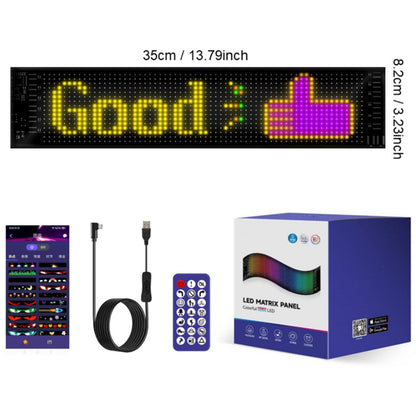 🚗 Smart LED Pixel Car Display – Custom Text, Colors & Animations