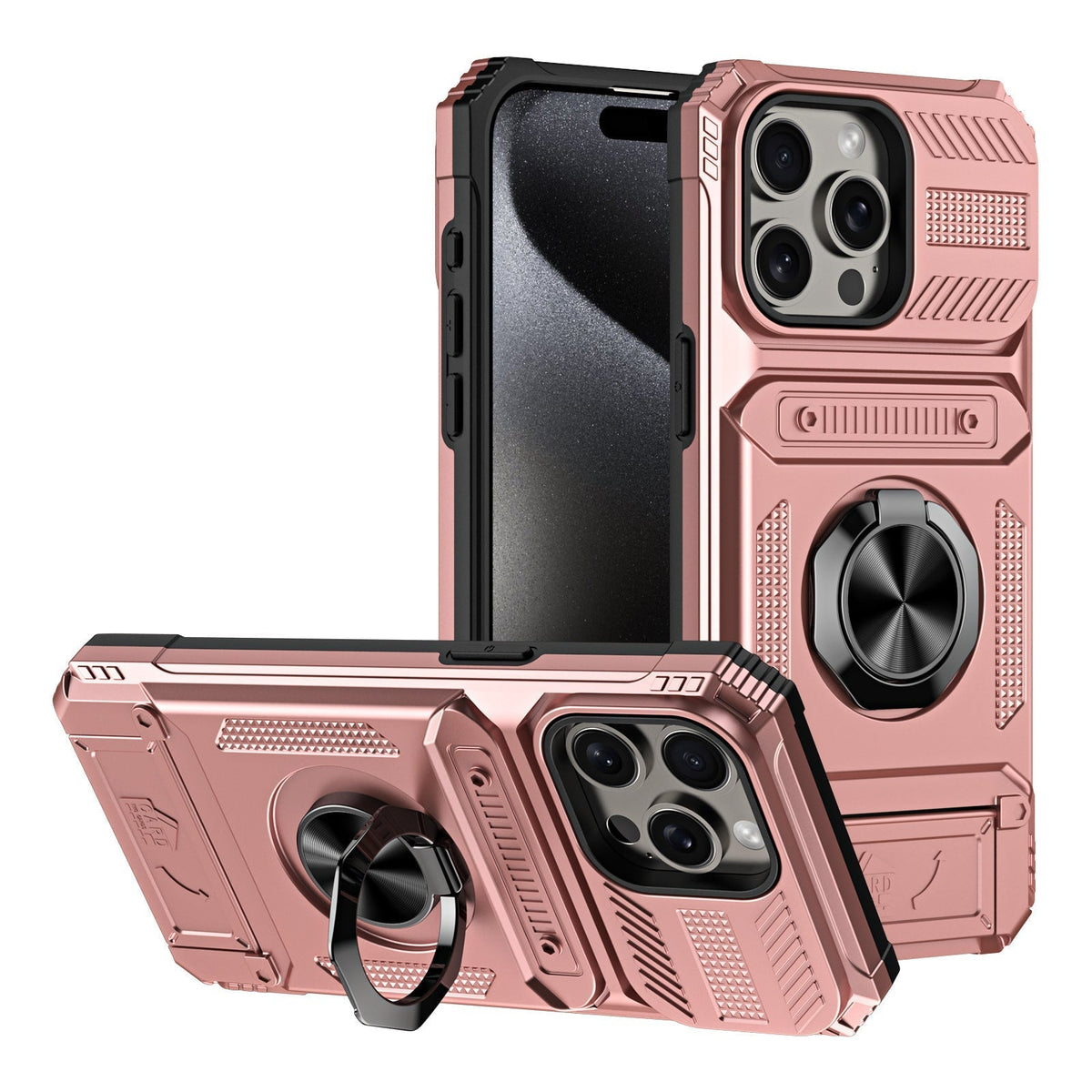 🛡️  Heavy Duty Magnetic Armor Case With Hidden Kickstand And Wallet