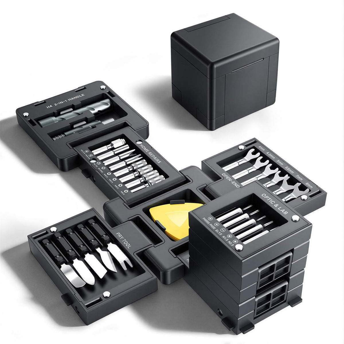 55 In 1 Magnetic Screwdriver Set 360° Handle Special Bits for PC Chassis & Home Appliance Repair