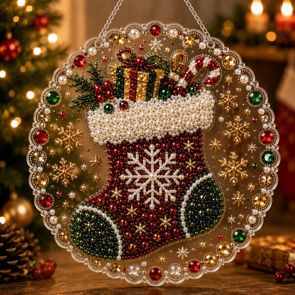 🔥Last Day 49% OFF-🎄Christmas Diamond Art Hanging Ornament Kit