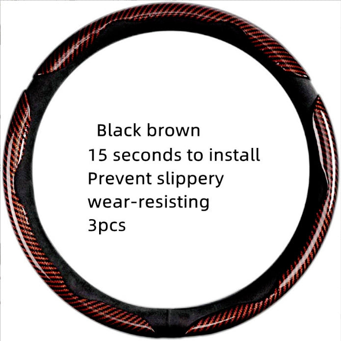 Non-Slip Car Steering Wheel Cover for 15 Inch Wheels