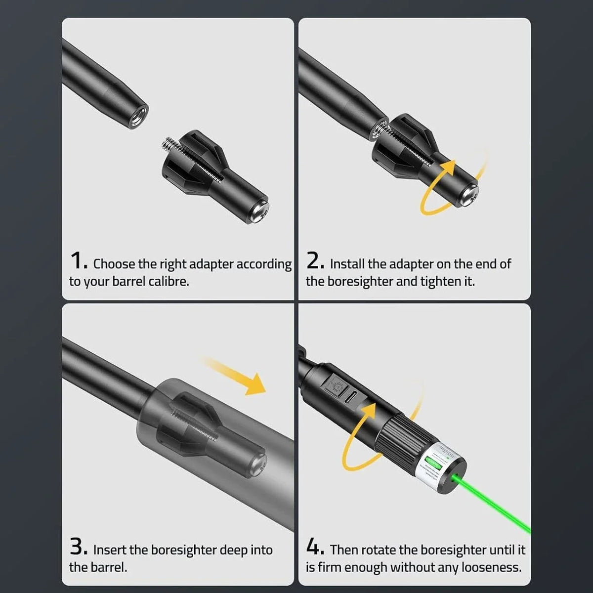 Laser Bore Sighter Kit for All Calibers