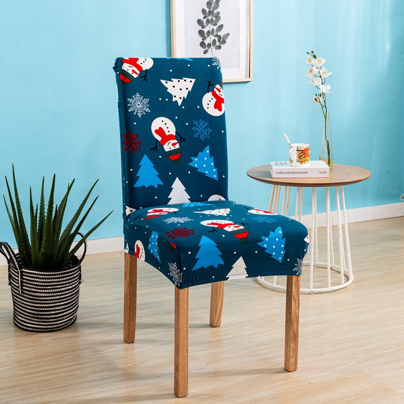 Instant Christmas Cheer: Premium Elastic Holiday Chair Covers