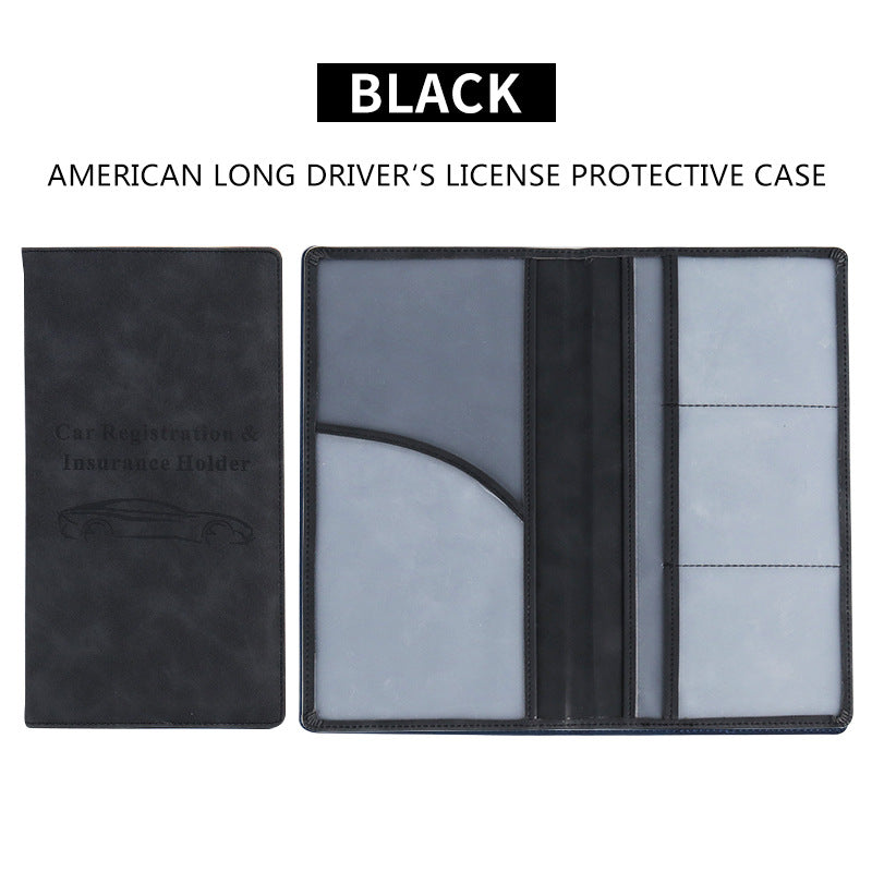 🚗 Car Registration & Insurance Document Holder | Premium PU Leather Organizer